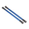 Suspension link, rear (upper) (aluminum, blue-anodized) (10x206mm, center to cen