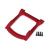 Skid plate, roof (body)/ 3x12mm CS (4) RED, TRX6728R