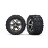 Tires & wheels, assembled, glued (2.8') (RXT black chrome wheels, Talon Extreme tires, foam inserts) (2WD electric rear) (2) (TSM rated)