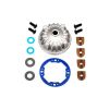 Housing, center differential (aluminum)/x-ring gaskets (2)/ ring gear gasket/ b, TRX6781