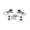 Mirrors, side, chrome (left & right)/ o-rings (4)/ body clips (4) (fits #8130 bo, TRX8133