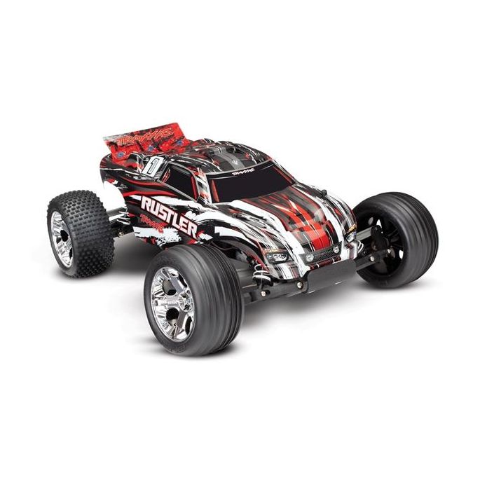 Traxxas Rustler XL-5 TQ (incl battery/charger), Red, TRX37054-1R