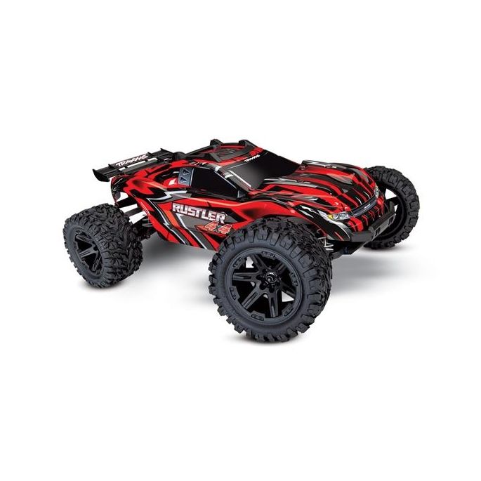 Traxxas Rustler 4x4 XL-5 TQ (incl battery/charger), Red, TRX67064-1R