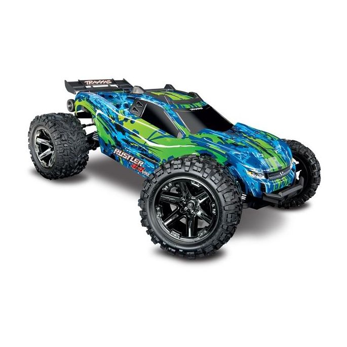 Traxxas Rustler 4X4 VXL TQi TSM (no battery/charger), Green, TRX67076-4G