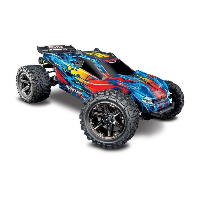 Traxxas Rustler 4X4 VXL TQi TSM (no battery/charger), Red, TRX67076-4R