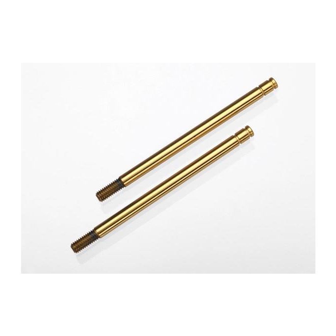 Shock shafts, hardened steel, titanium nitride coated (long), TRX1664T