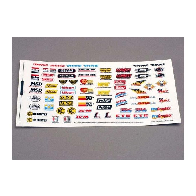 Decal sheet, racing sponsors, TRX2514