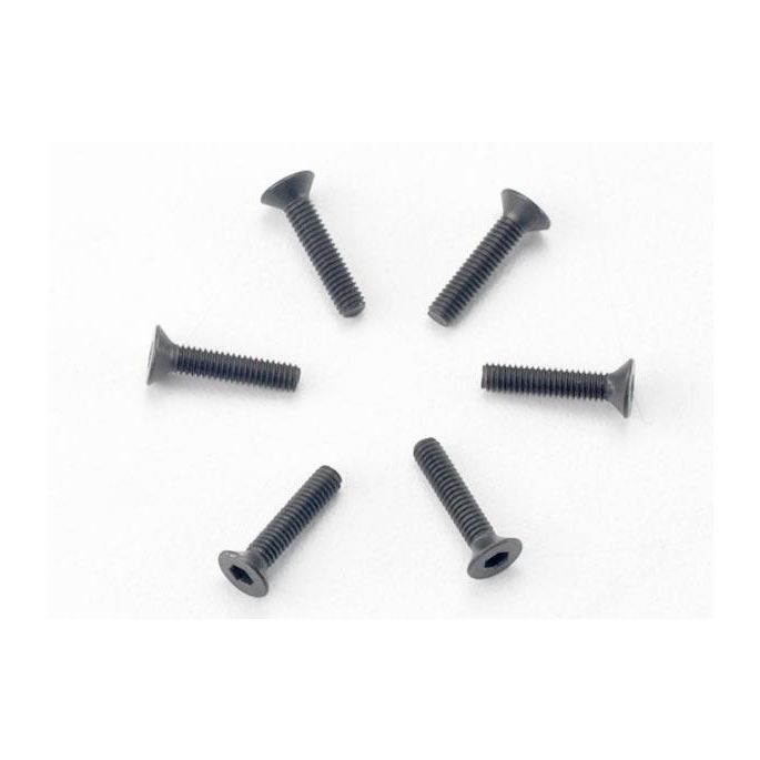 Screws, 2.5x12mm countersunk machine (hex drive) (6), TRX2526