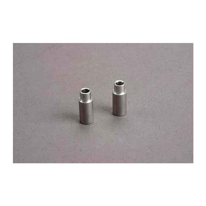 Spacers, aluminum, 3x6x12mm (2), TRX2538