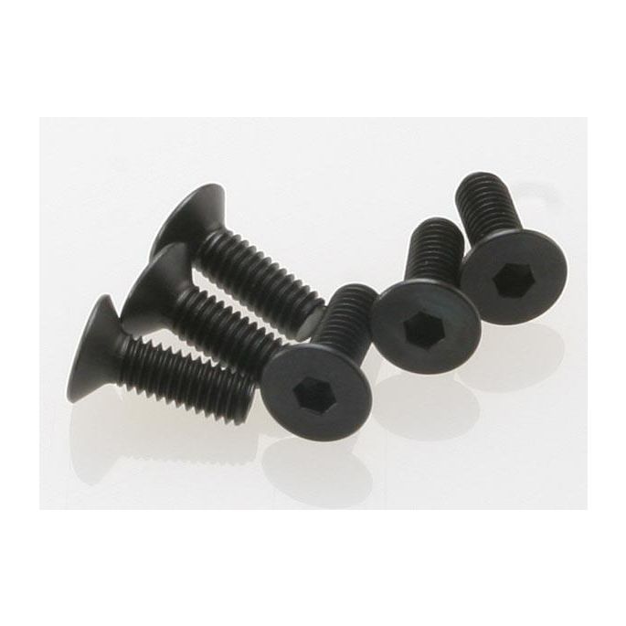 Screws, 4x12mm countersunk machine (hex drive) (6), TRX2542