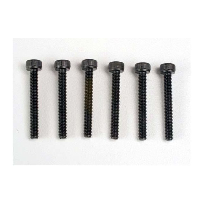 Header screws, 3x23mm cap hex screws (6), TRX2556