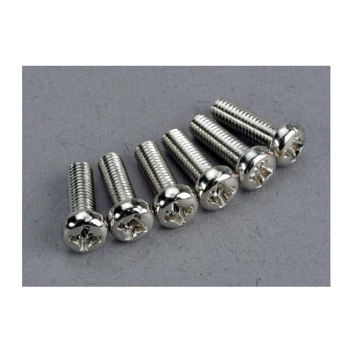 Screws, 3x10mm roundhead machine (6), TRX2560