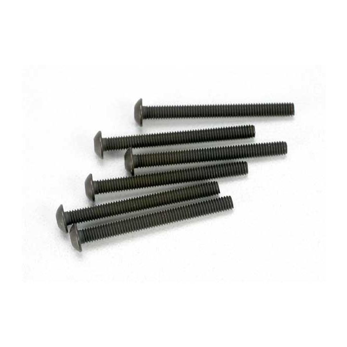 Screws, 3x30mm button-head machine (hex drive) (6), TRX2582