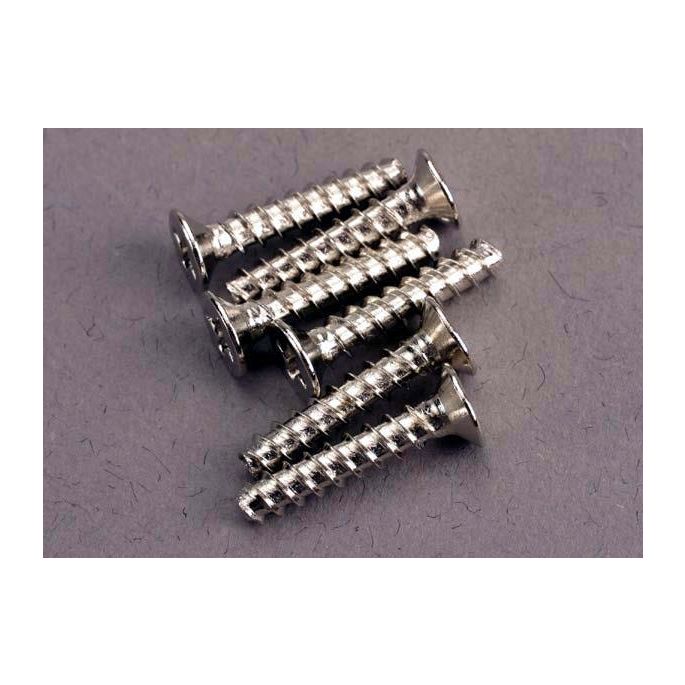 Screws, 3x15mm countersunk self-tapping (6), TRX2649