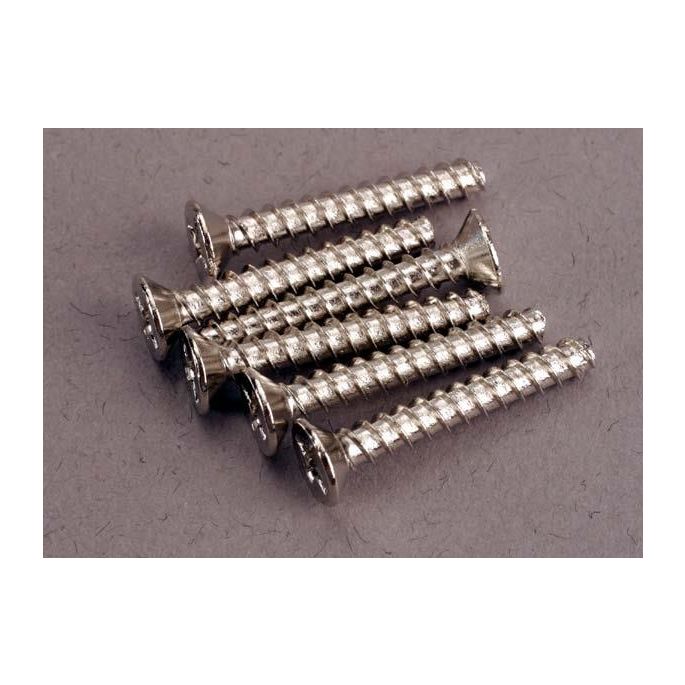 Screws, 3x20mm countersunk self-tapping (6), TRX2650