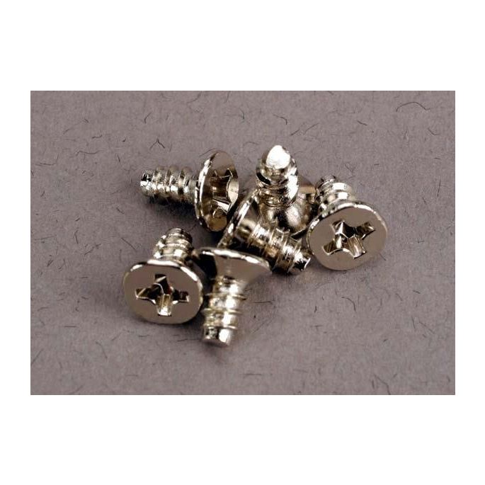 Screws, 3x6mm countersunk self-tapping (6), TRX2653