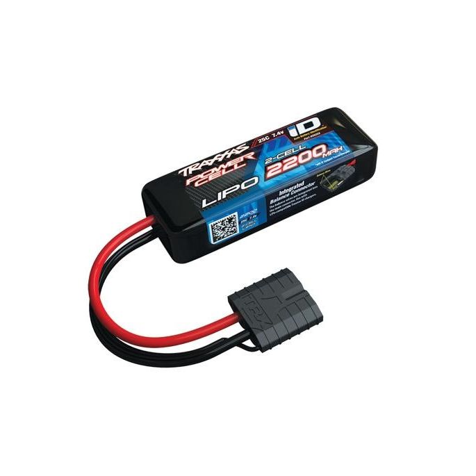 Power Cell LiPo 2200mAh 7.4V 2S 25C , all 1/16 models ID, TRX2820X