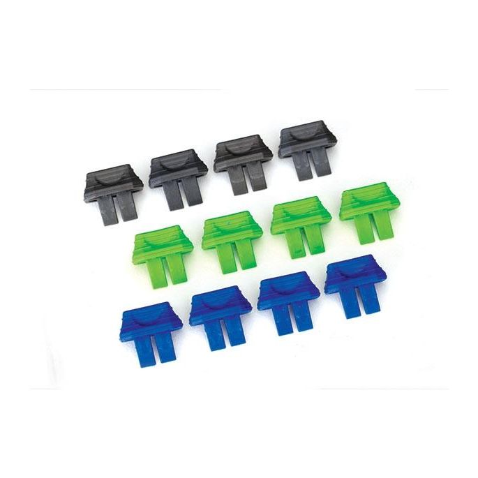 Battery charge indicators (green (4), blue (4), grey (4)), TRX2943