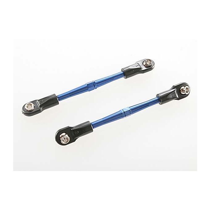 Turnbuckles, aluminum (blue-anodized), toe links, 59mm (2) (, TRX3139A