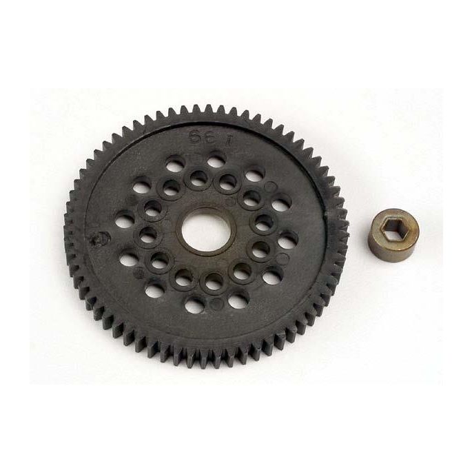 Spur gear (66-Tooth) (32-Pitch) w/bushing, TRX3166