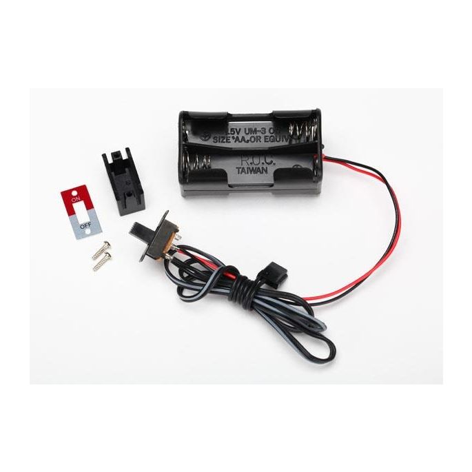 Battery Holder, 4-Cell /Switch, TRX3170X