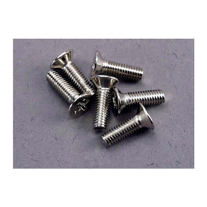 Screws, 3x10mm countersunk machine (6), TRX3177