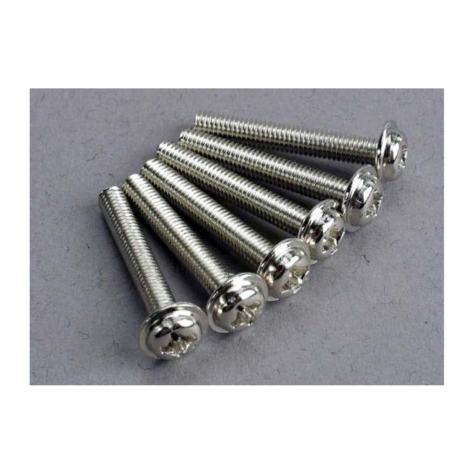 Screws, 3x20mm washerhead machine (6), TRX3188