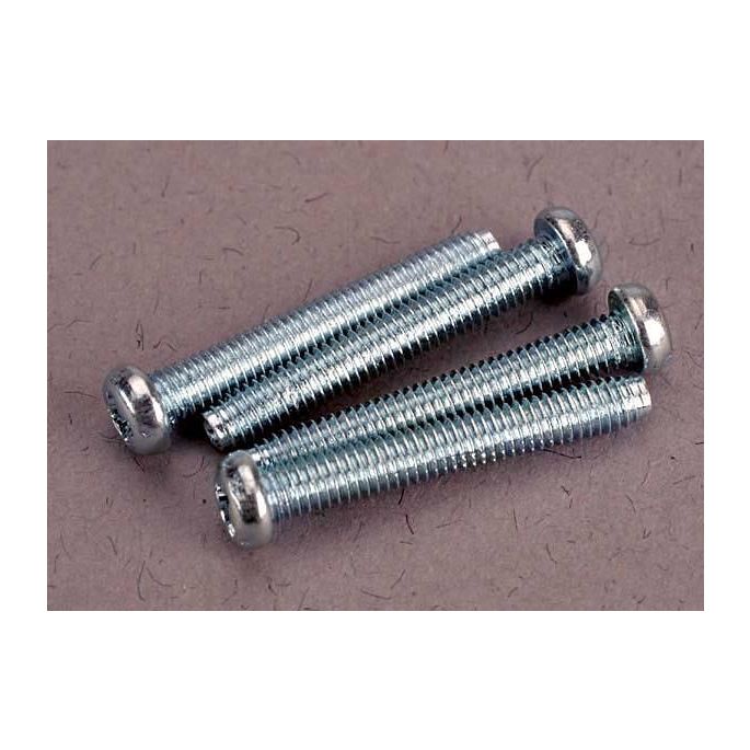 Screws, 2.5x19mm roundhead machine screws (4), TRX3189