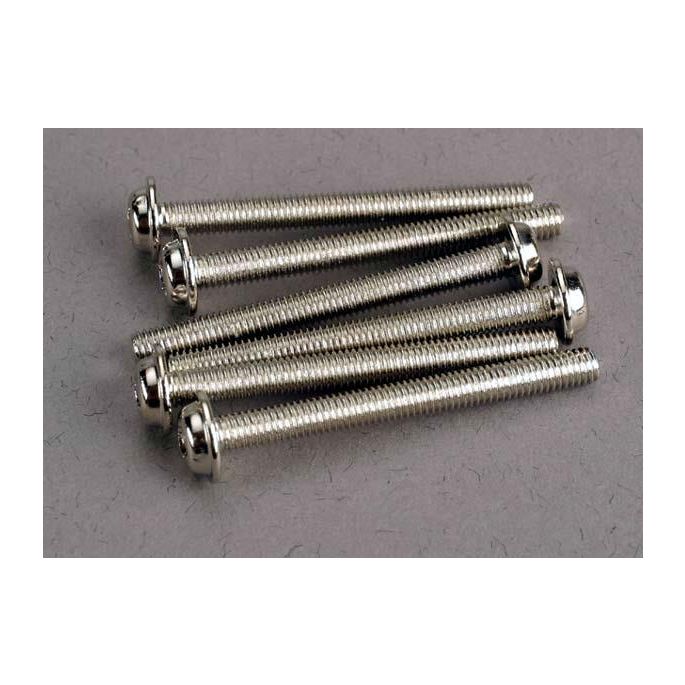 Screws, 3x30mm washerhead machine (6), TRX3196