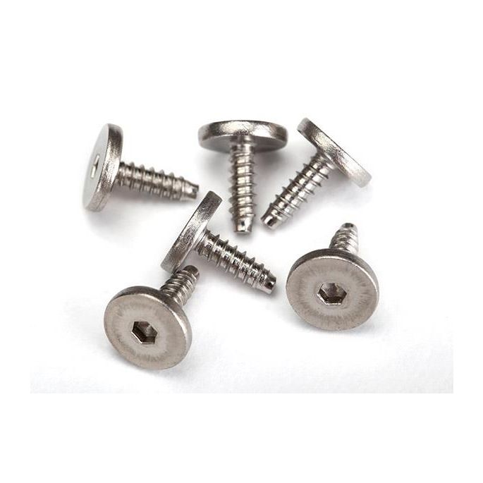 Screws, 2.6x8mm flathead machine, self-tapping (hex drive) (, TRX3233