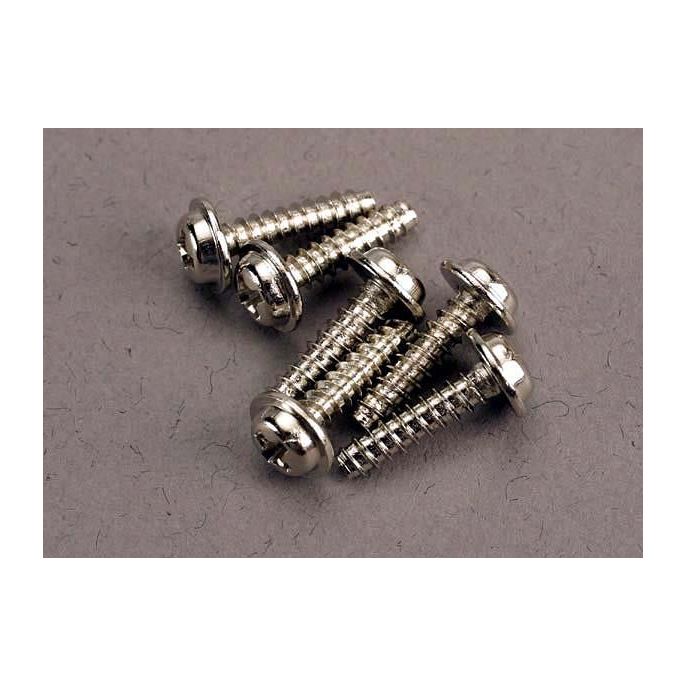 Screws, 3x12mm washerhead self-tapping (6), TRX3286