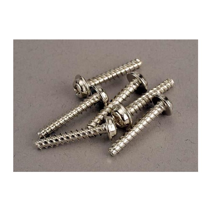 Screws, 3x18mm washerhead self-tapping (6), TRX3289