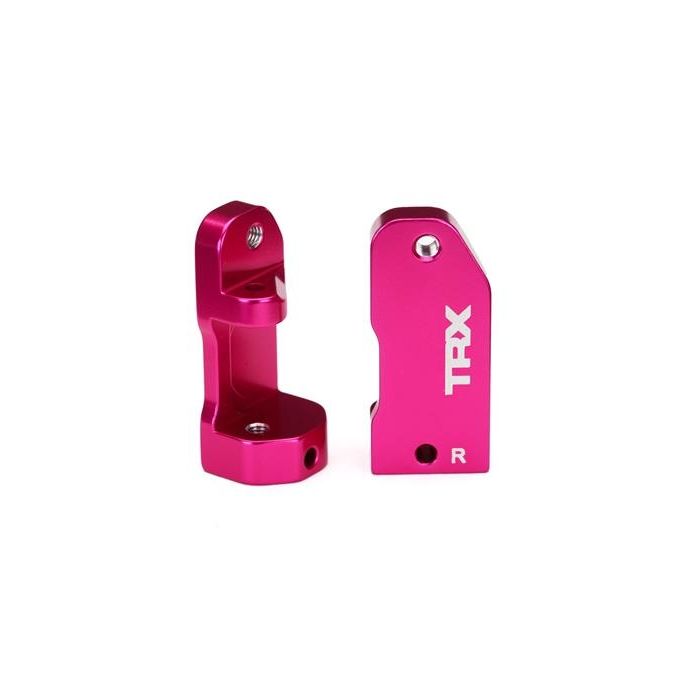 Caster blocks, 30-degree,PINK -anodized 6061-T6 aluminum (le, TRX3632P