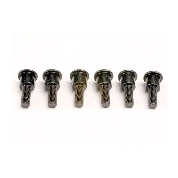 Attachment screws, shock (3x12mm shoulder screws) (6), TRX3642