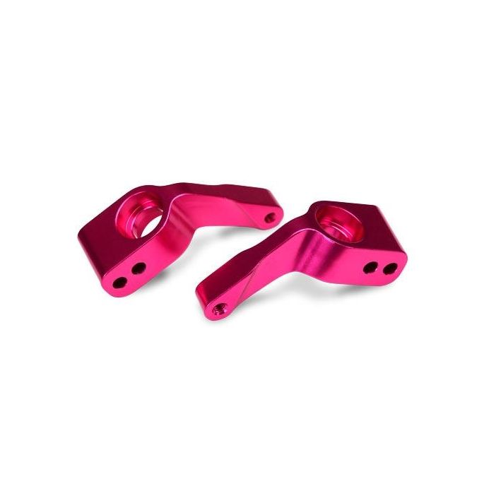 Stub axle carriers (2) 6061-T6 aluminum (pink-anodize, TRX3652P