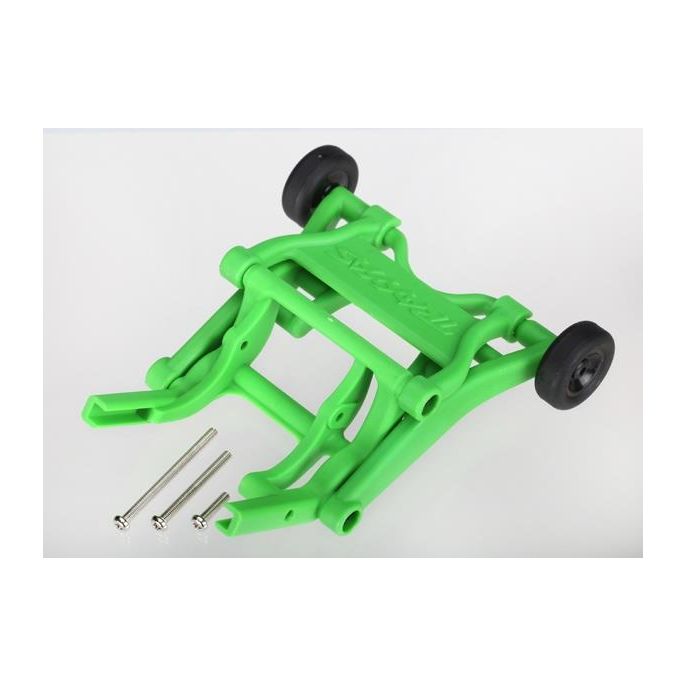 Wheelie bar, assembled (green) (fits Stampede, Rustler, Band, TRX3678A