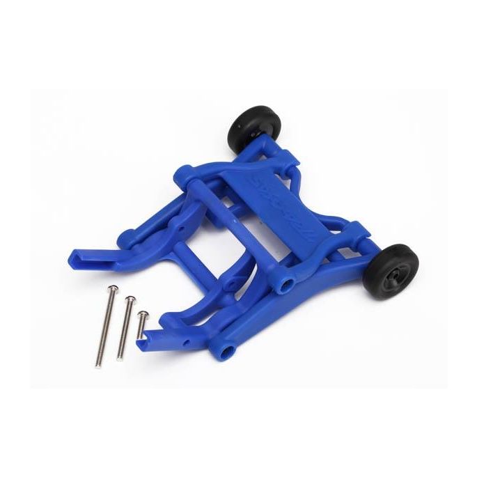 Wheelie bar, assembled (blue) (fits Slash, Stampede, Rustler, TRX3678X