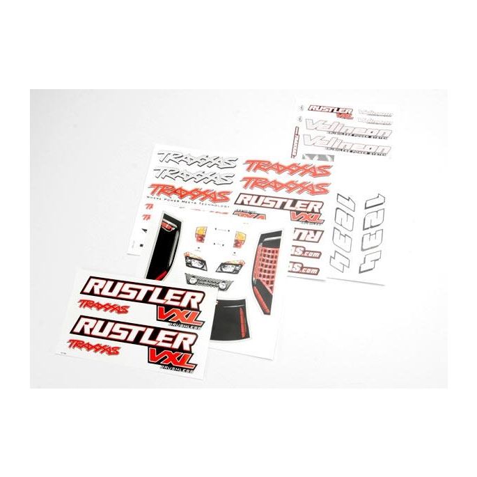 Decal sheets, Rustler VXL, TRX3713R