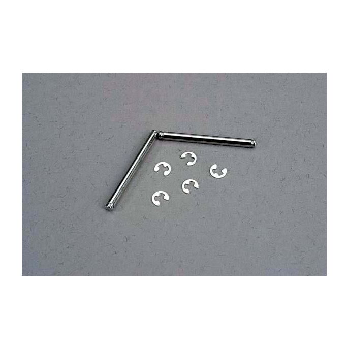 Suspension pins, 2.5x31.5mm (king pins) w/ E-clips (2) (stre, TRX3740