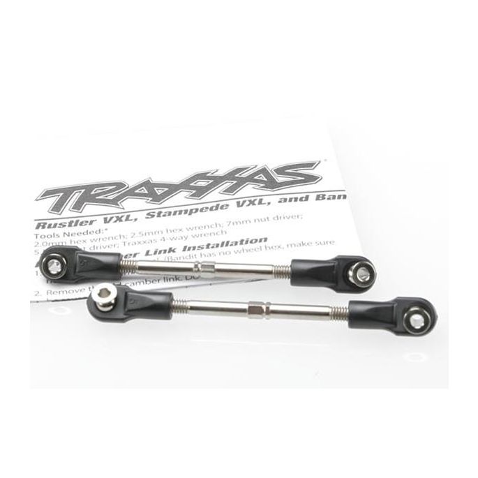 Turnbuckles, toe link, 59mm (78mm center to center) (2) (ass, TRX3745