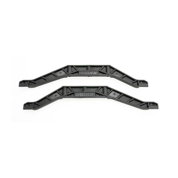 Chassis braces, lower (black) (2), TRX3921