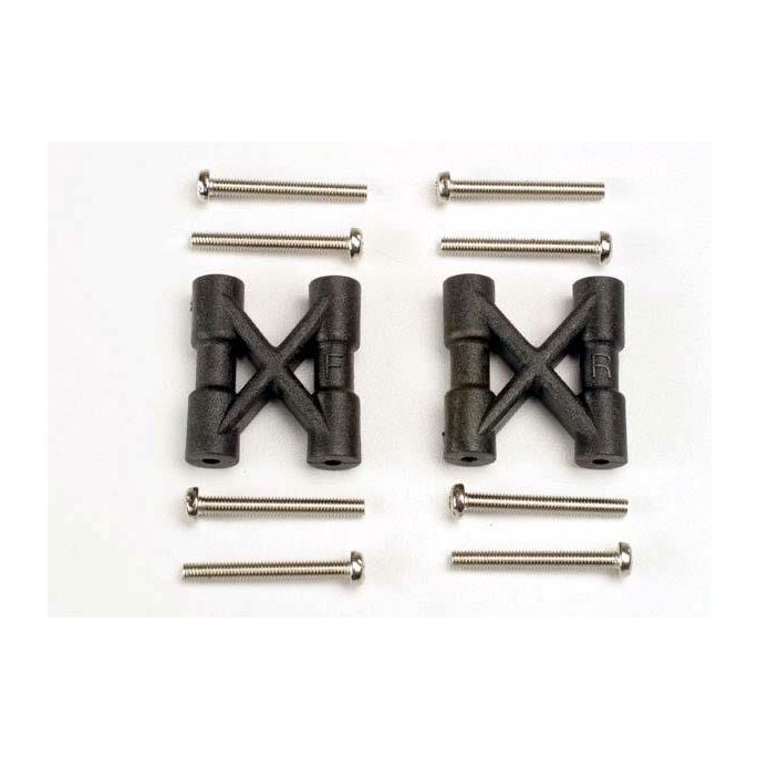 Bulkhead cross braces (2)/ 3x25mm CS screws (8), TRX3930