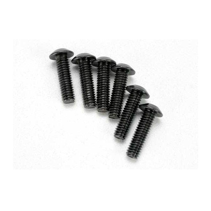 Screws, 4x14mm button-head machine (hex drive) (6), TRX3938