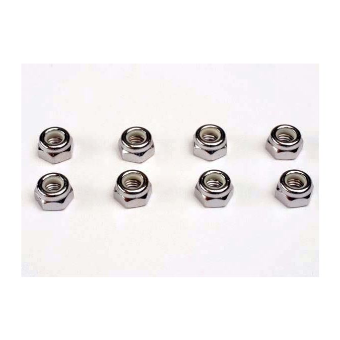 Nuts, 5mm nylon locking (8), TRX4147