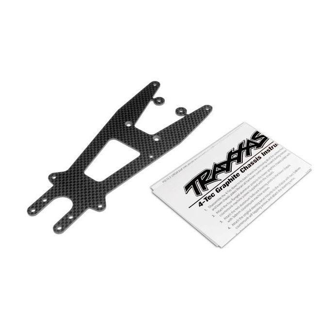 Upper chassis plate, graphite, TRX4323X