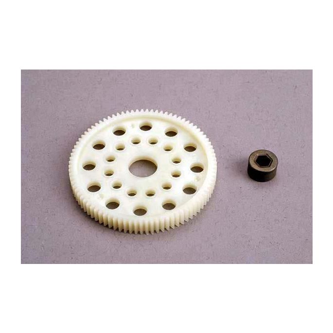 Spur gear (87-tooth) (48-pitch) w/bushing, TRX4687