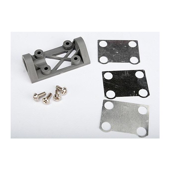 Bearing block, front (supports front shaft) (grey) / belt te, TRX4827A