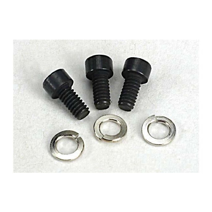 Screws, 2x4mm caphead machine (hex drive) (3) w/lockwashers, TRX4849