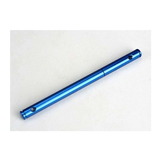 Pulley shaft, front (blue-anodized, light-weight aluminum), TRX4894X