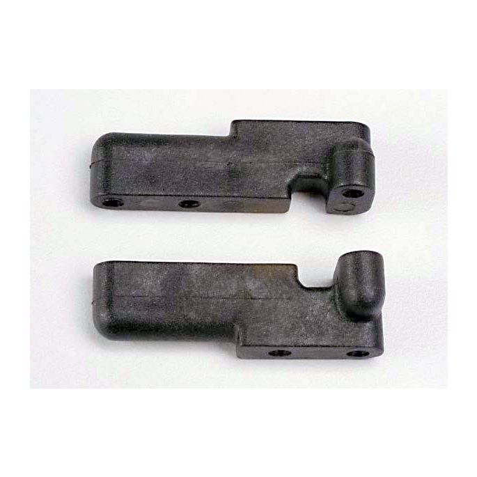 Servo mounts, steering/ shift (f&r) (black), TRX4918